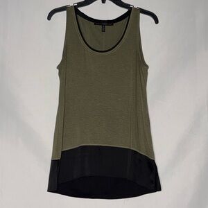 White House Black Market Two-Tone Layered Tank Top Size XS EUC